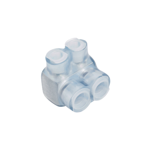 Panduit Multi-Tap Connector, Single-Sided, Clear Insulation, 2, PCSB350-2S-4Y PCSB350-2S-4Y